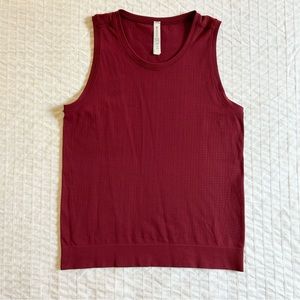Athleta In Motion Seamless Tank | Size XL | Maroon